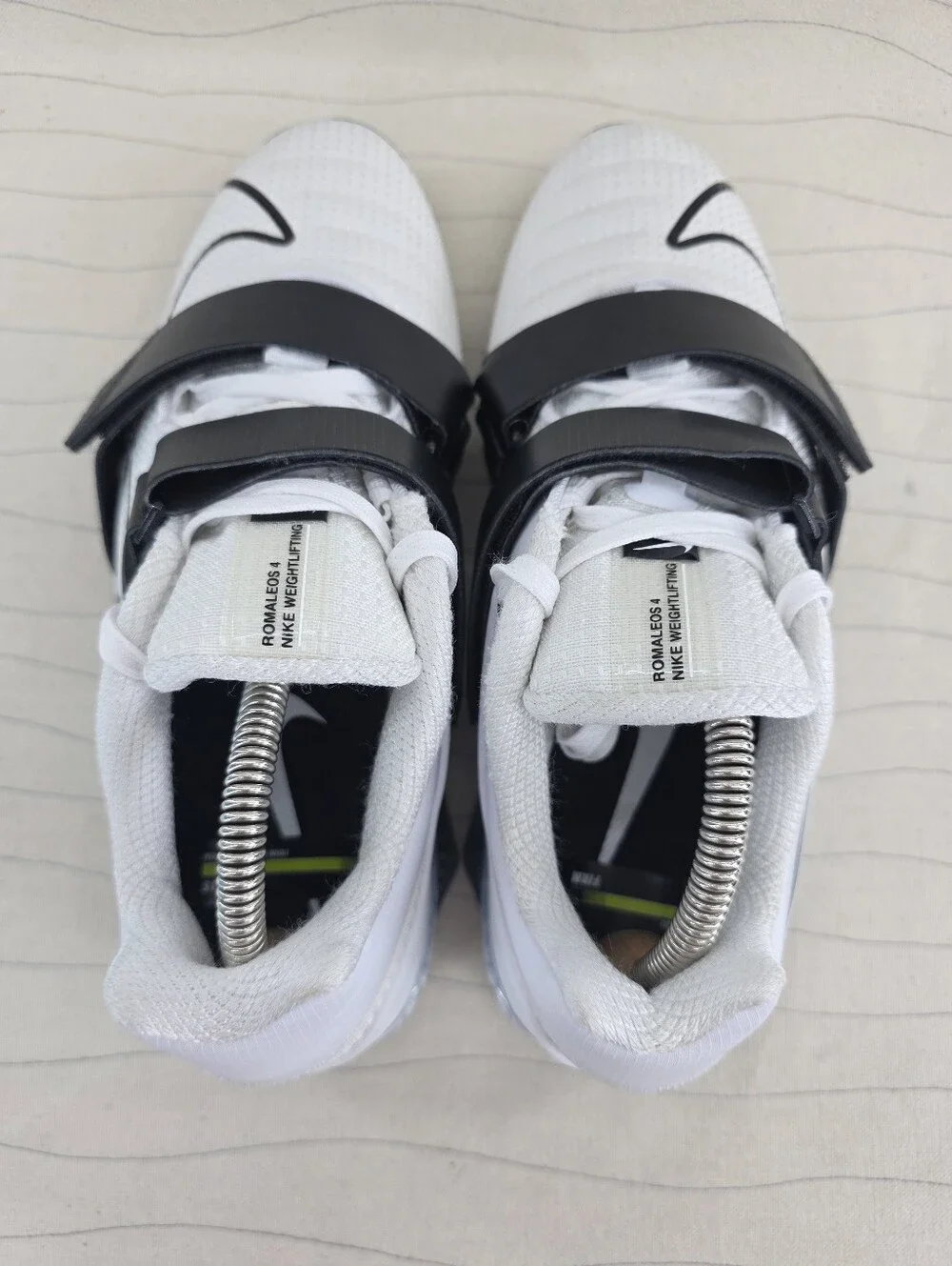 Nike Mens Romaleos 4 White Black Weightlifting Sneakers Shoes CD3463-101 Size 8